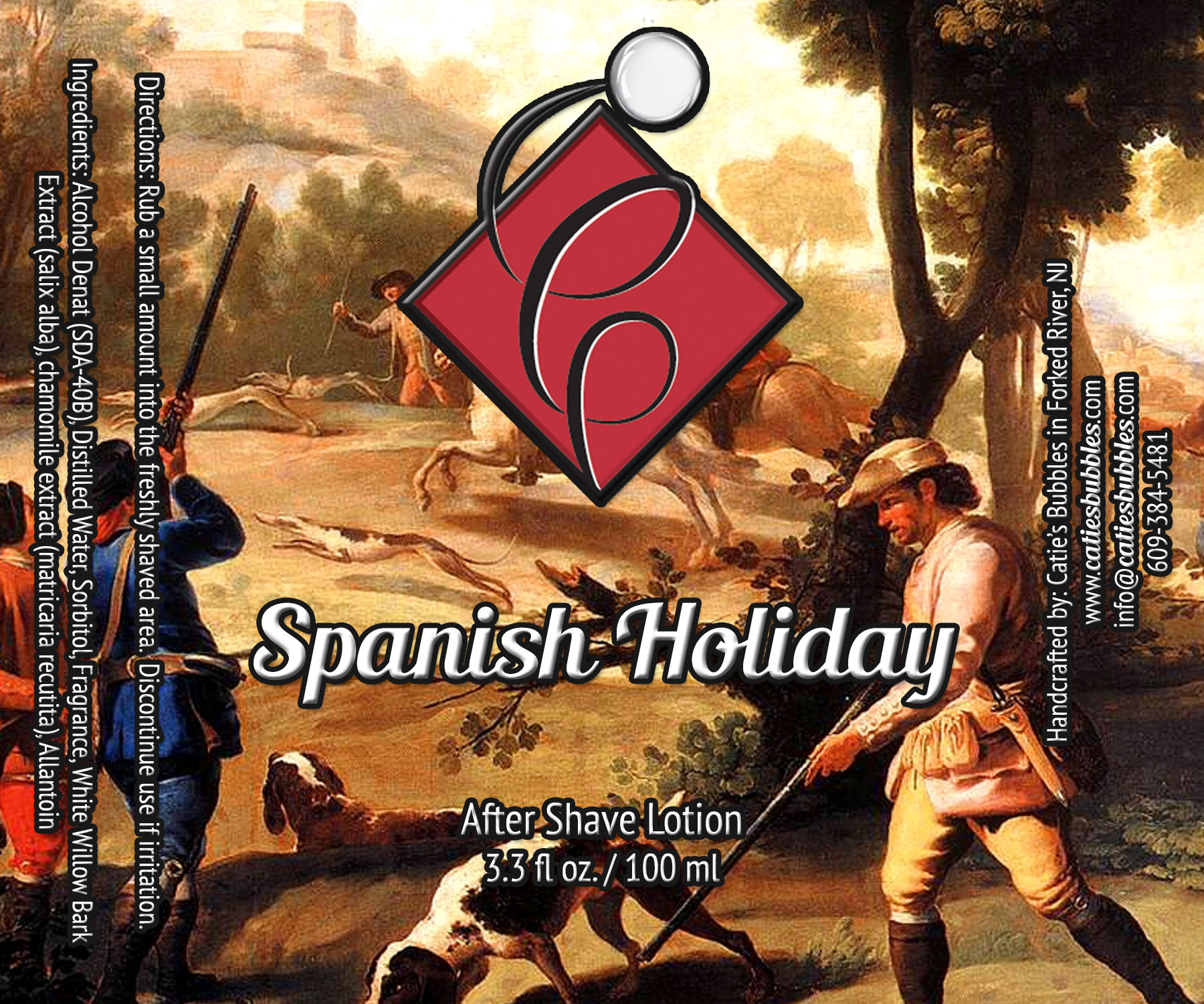 Spanish Holiday After Shave Lotion - Click Image to Close